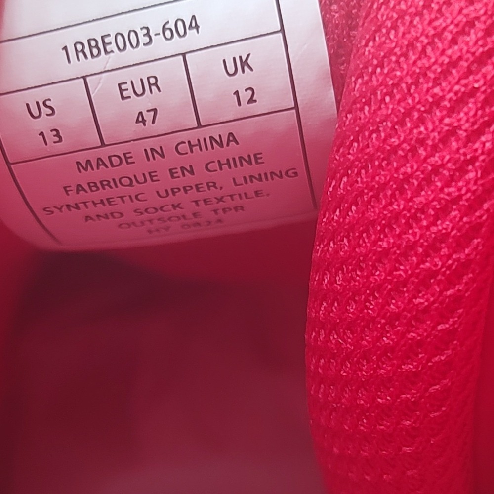 Rebound by Patrick Ewing Orion Strap Men Red Grey Basketball Shoe 1RBE003-604 13